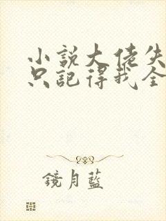 小说大佬失忆后只记得我全文阅读封面