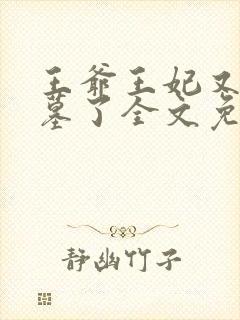 王爷王妃又去盗墓了全文免费阅读