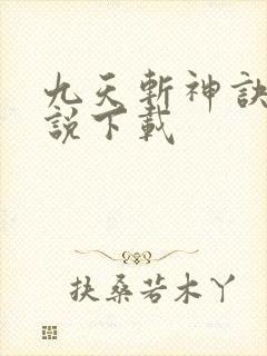 九天斩神诀 小说下载