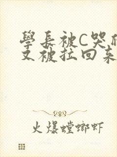学长被C哭爬走又被拉回来封面