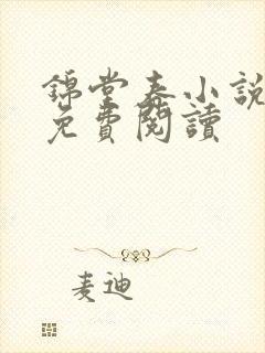 锦堂春小说全文免费阅读封面