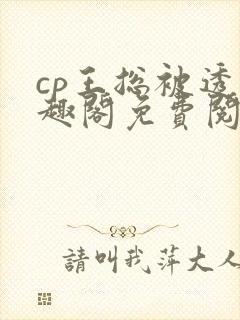 cp王总被透笔趣阁免费阅读无弹窗阅读