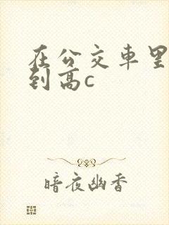 在公交车里c弄到高c