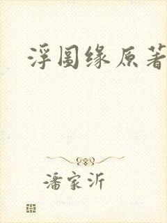 浮图缘原著小说封面