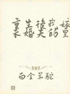 重生后我嫁给了未婚夫的皇叔小说