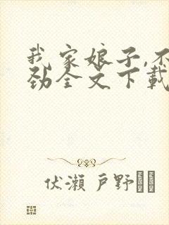 我家娘子,不对劲全文下载