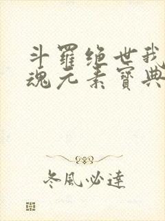 斗罗绝世我的武魂元素宝典免费阅读
