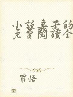 小说妻子的秘密免费阅读全文