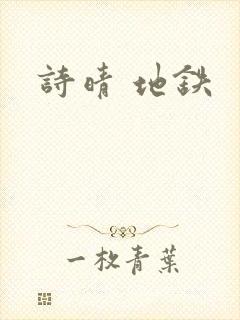 诗晴 地铁