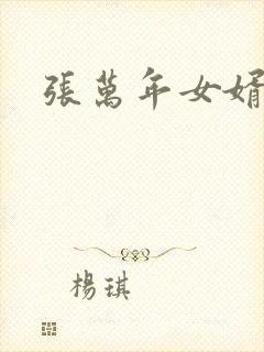 张万年女婿