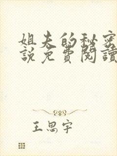 姐夫的秘密,小说免费阅读