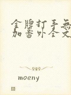 金牌打手无删减加番外全文阅读txt
