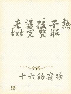 老婆孩子热炕头txt完整版