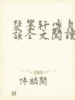 楚墨轩傅月夕小说全文阅读