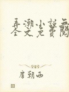 弄潮小说无删减全文免费阅读封面