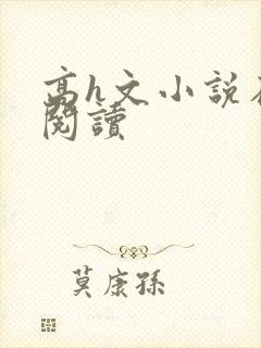 高h文小说在线阅读