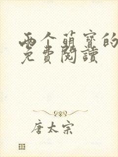 两个萌宝的小说免费阅读