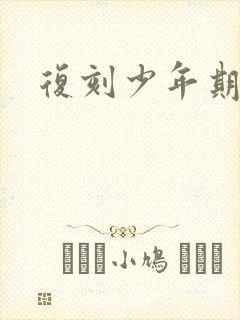 复刻少年期封面