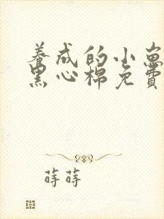 养成的小崽子是黑心棉免费阅读