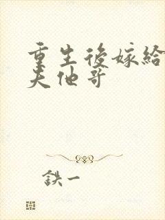 重生后嫁给了前夫他哥