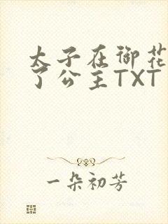 太子在御花园要了公主TXT