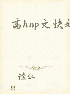 高hnp文快奸封面
