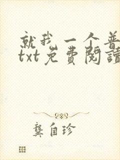 就我一个普通人txt免费阅读