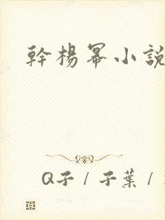 干杨幂小说