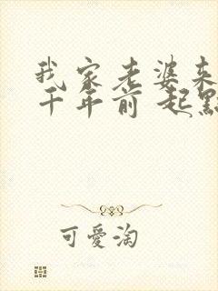 我家老婆来自一千年前 起点封面