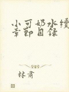 小可奶水续集+章节目录封面