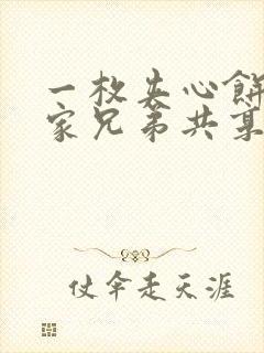 一枚夹心饼被祝家兄弟共享后封面