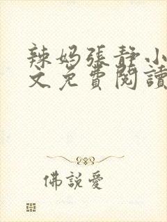 辣妈张静小说全文免费阅读最新章节封面