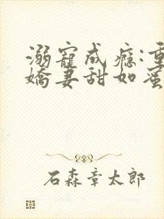 溺宠成瘾:重生娇妻甜如蜜小说