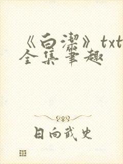 《白洁》txt全集笔趣