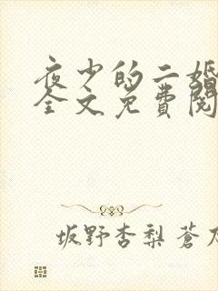 夜少的二婚新妻全文免费阅读