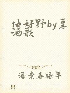 他好野by暮色酒歌