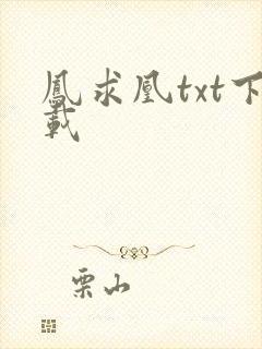 凤求凰txt下载