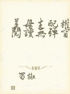 美母支配权全文阅读无弹窗笔趣阁封面