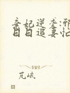 弃妃逆袭:邪王日日追妻忙正版