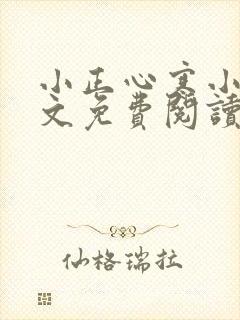 小正心寒小说全文免费阅读