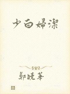 少白妇洁封面