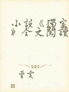 小说《独家小说》全文阅读
