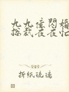 九九亿闪婚豪门总裁夜夜忙