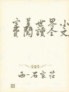 完美世界小说免费阅读全文封面