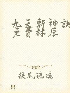 九天斩神诀小说免费林辰