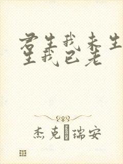 君生我未生,君生我已老