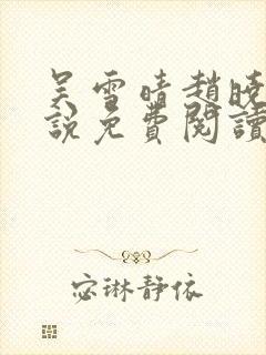吴雪晴赵晓东小说免费阅读