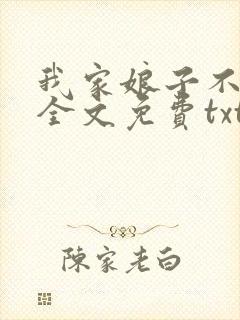 我家娘子不对劲全文免费txt