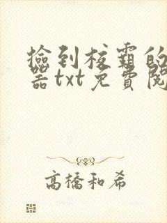 捡到校霸的遥控器txt免费阅读封面