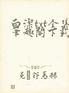 白洁txt全集笔趣阁下载封面